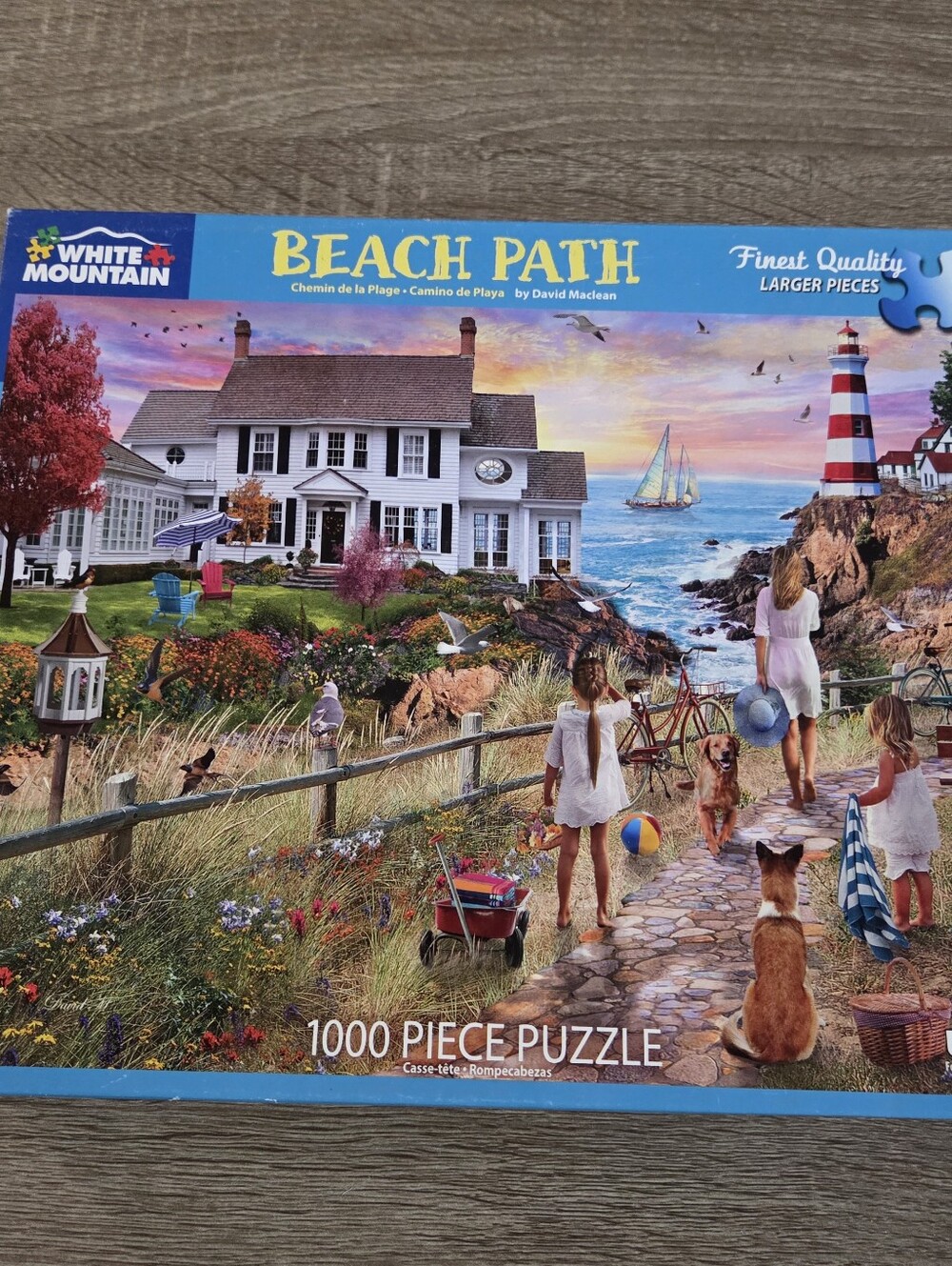 White Mountain 1000 Piece Jigsaw Puzzel Beach Path